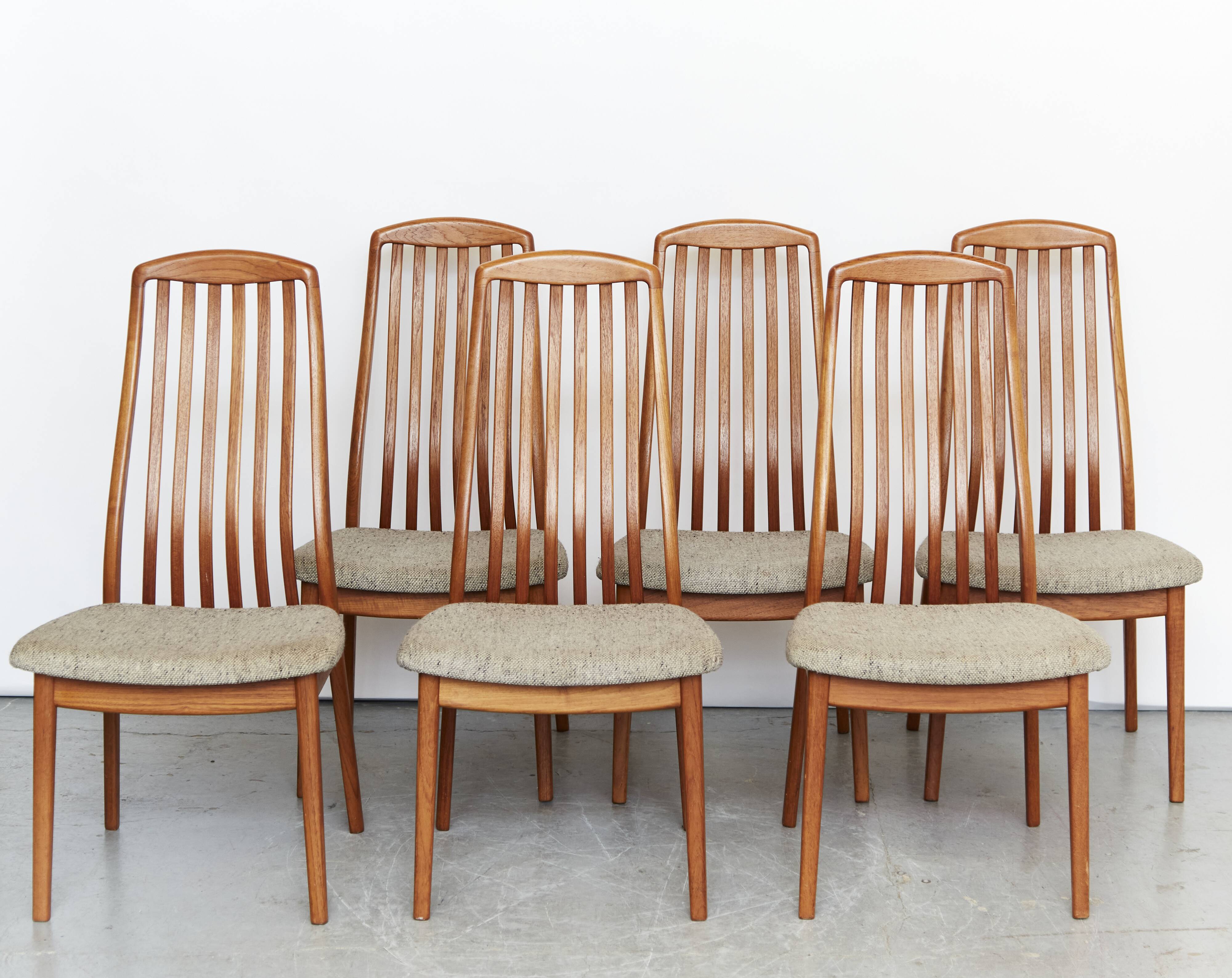 Mid Century Dining Chairs by Schou Andersen I Set of Six