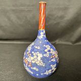 Asia, narrow neck ceramic vase, 20th century signature