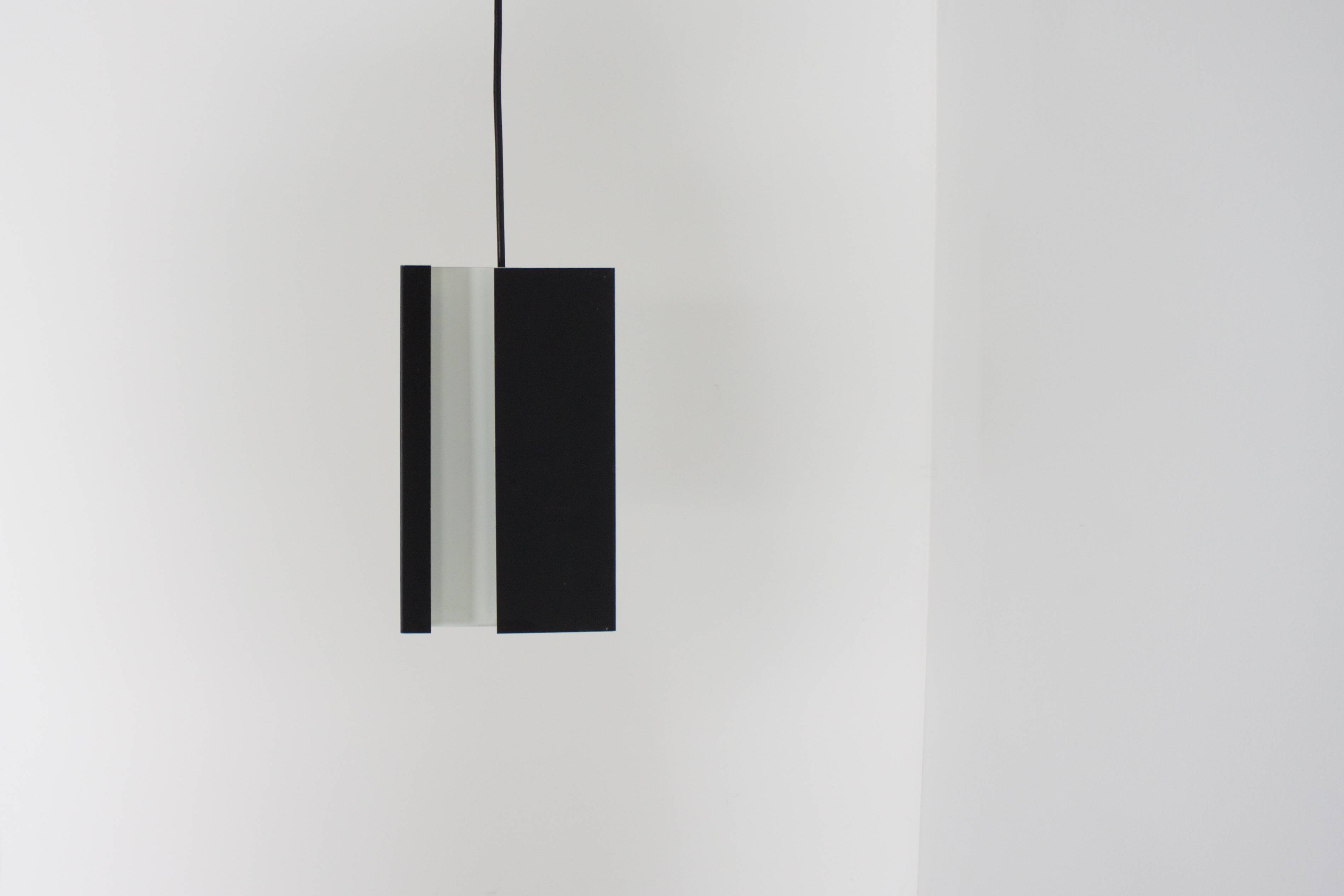 Black and White Metal Pendants by Jan Hoogervorst for ANVIA, 1960s