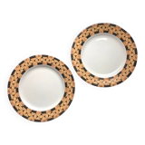 2 Plates 19.5 cm Legno Taitu Milano Vintage