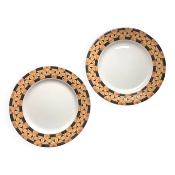 2 assiettes Legno Taitu Milano vintage