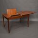 Table à manger extensible vintage en teck, années 1960