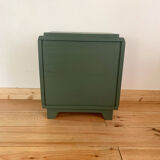 Bedside art deco green pomegranate