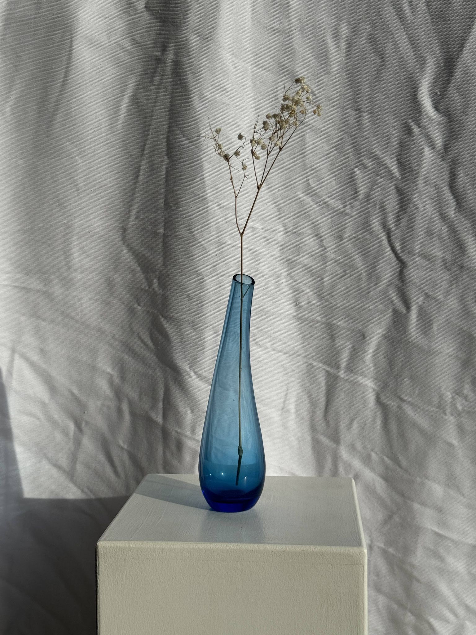 Blue soliflore vase H25 D7