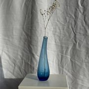 Blue soliflore vase H25 D7