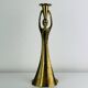Sculptural brass candle holder, vintage