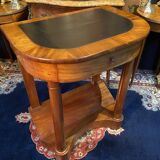 Console desk writing desk sofa back in solid walnut 19th Empire
