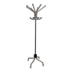 1960 parrot coat rack with 16 hooks, industrial chrome metal, rotating.