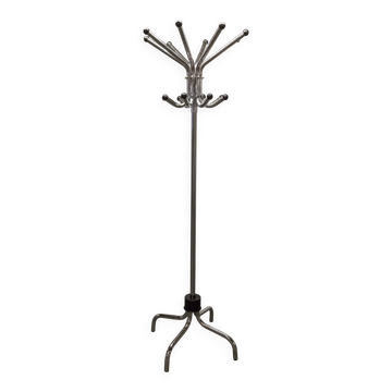 Porte manteau 1960 perroquet 16 patères industriel métal chromé rotatif