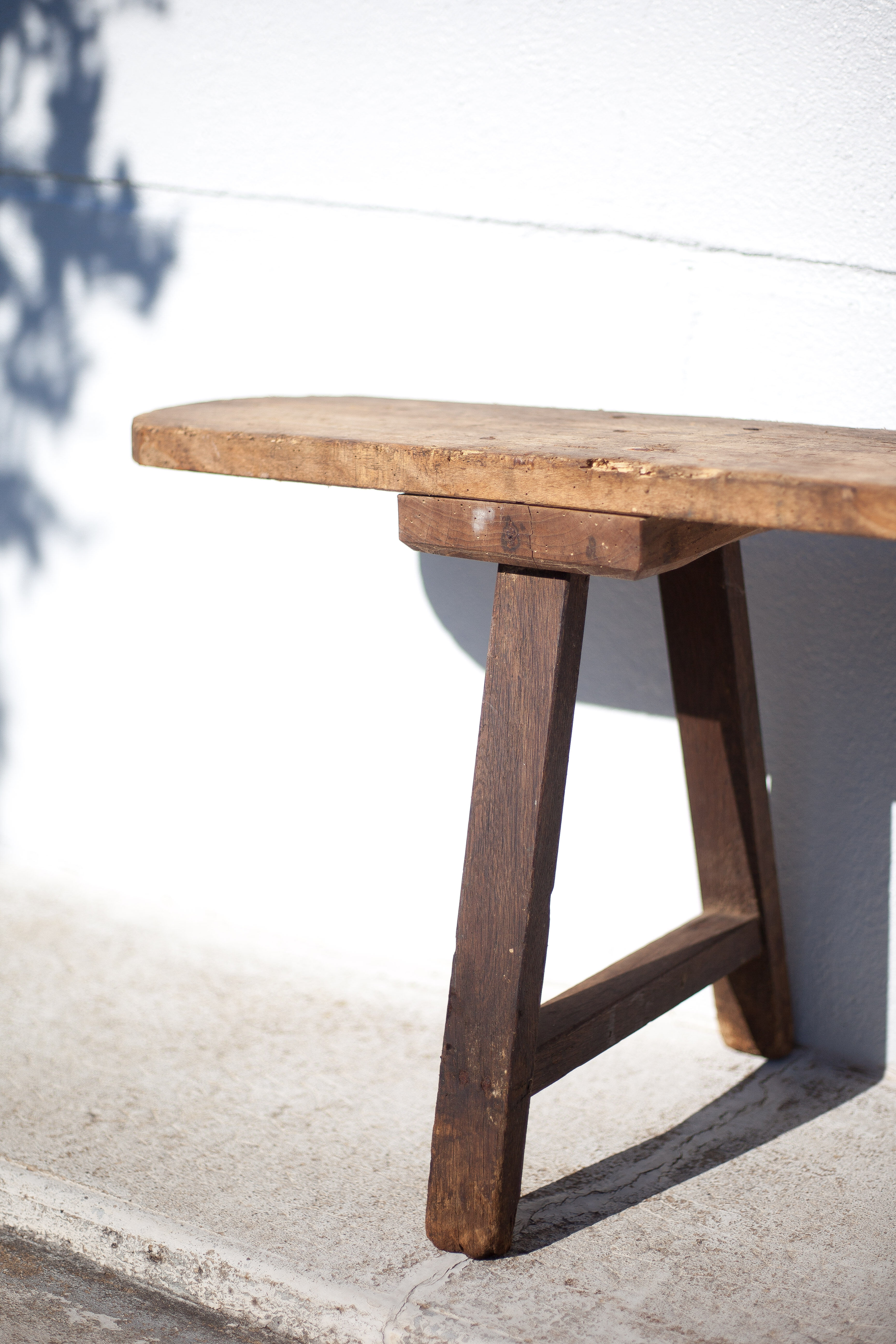 Old farm bench