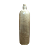 Enamelled stoneware bottle