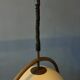 Mid-century bamboo Dijkstra space age mushroom pendant lamp