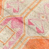 Tapis de couloir vintage orange pâle 3x13, 94x381 cm