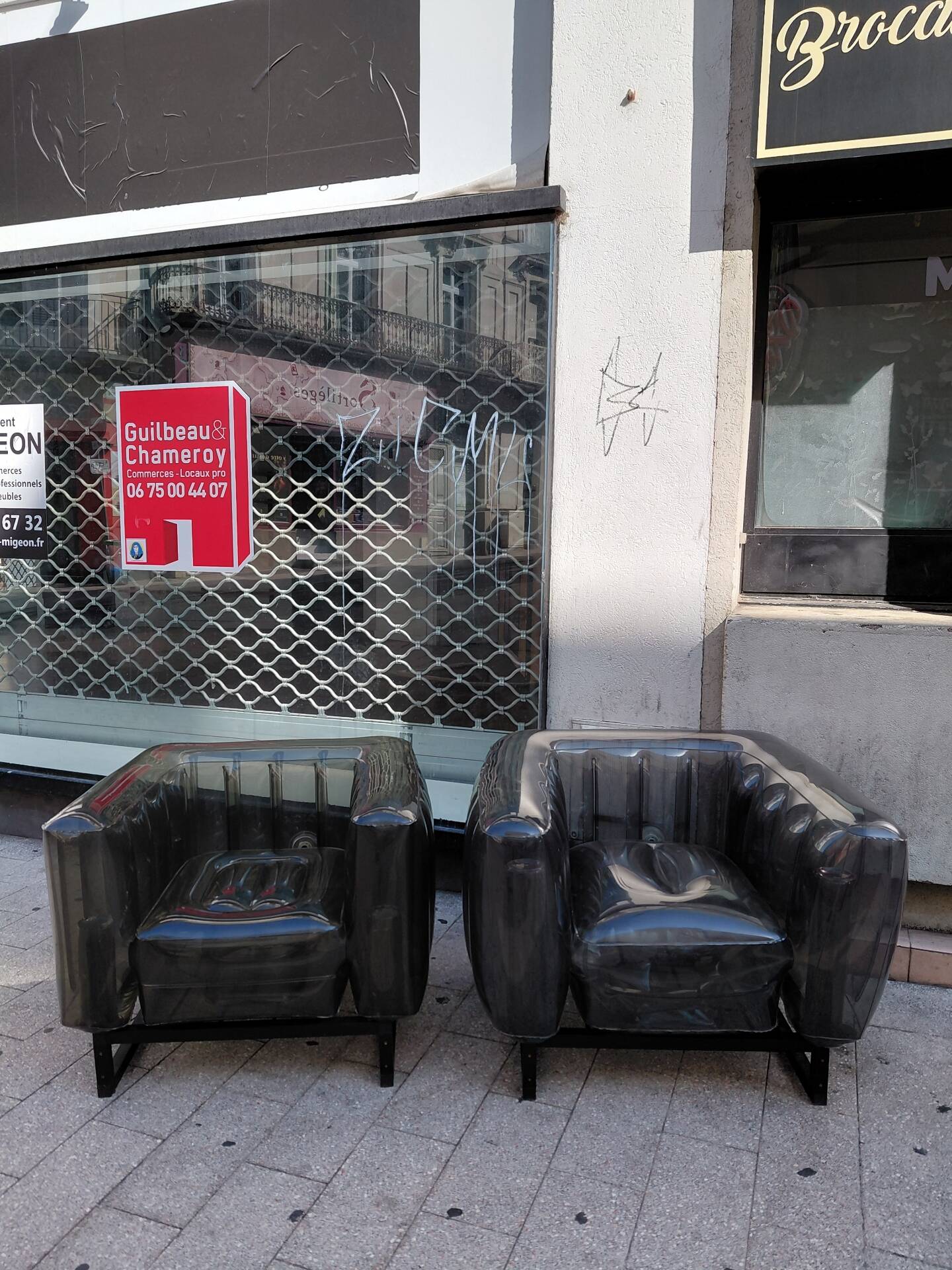 Pair of mojow armchairs