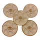 Lot de 5 assiettes à huîtres Saint-Clément France n°4589 – Faïence