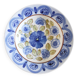 Decorative plate painted flowers