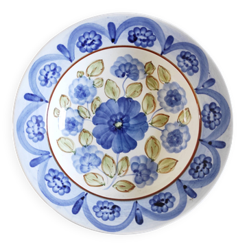 Decorative plate painted flowers
