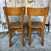 Pair of bistro chair luterma vintage wood
