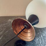 Vintage opaline copper table lamp