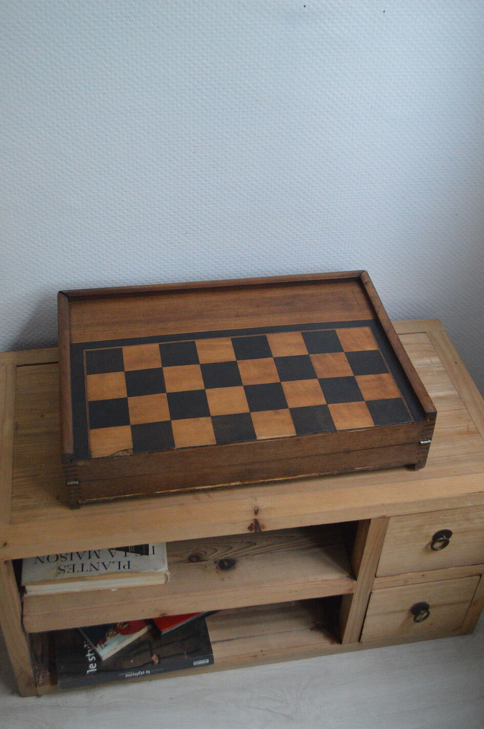 Vintage wooden chess
