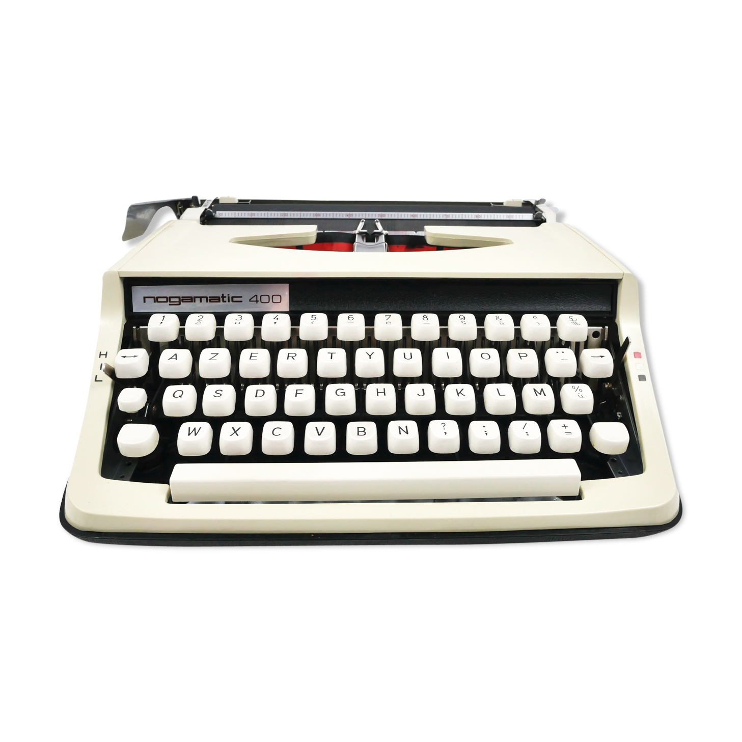 Nogamatic 400 beige and black typewriter