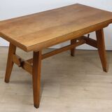 Table de repas de René Gabriel en chêne, 1950