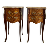 Louis XV style bedside tables