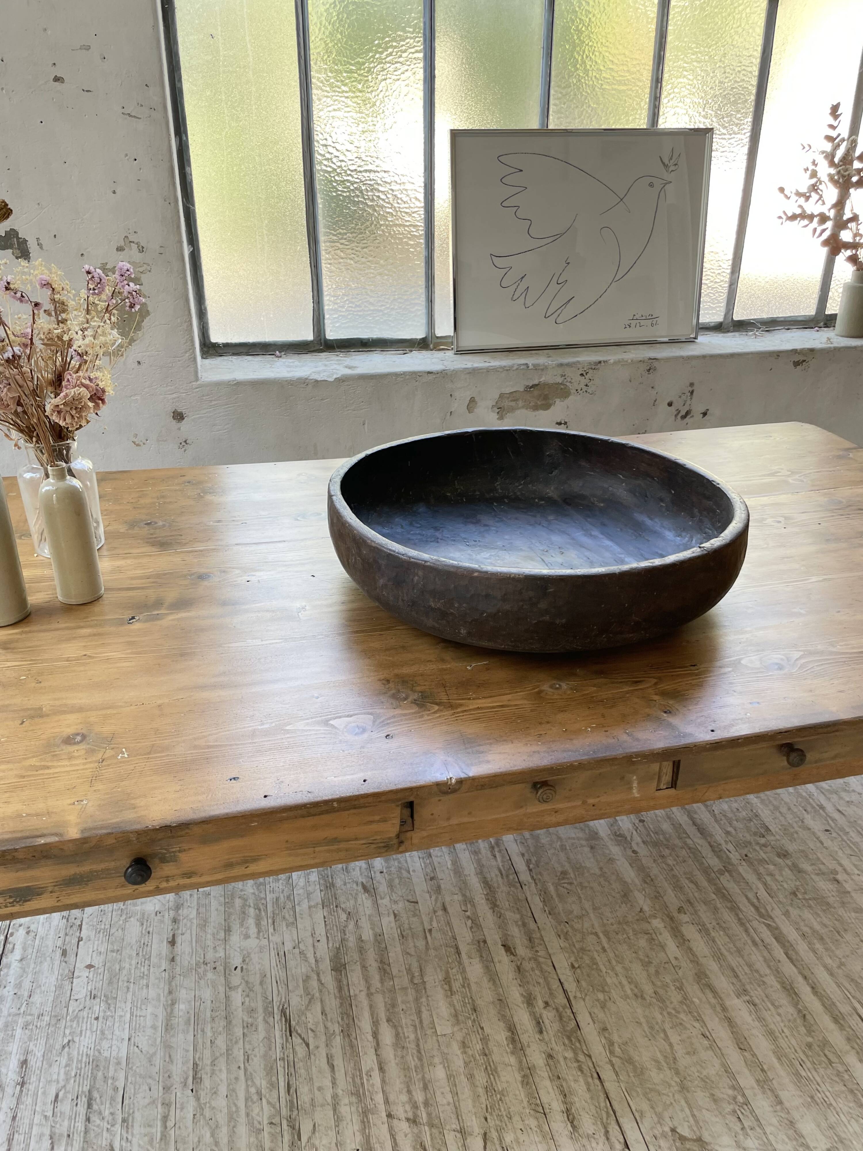 Plat en bois berbère XXL