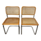 Pair of Cesca chairs by Marcel Breuer B32 made in Italy