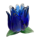 Bougeoir fleur en verre