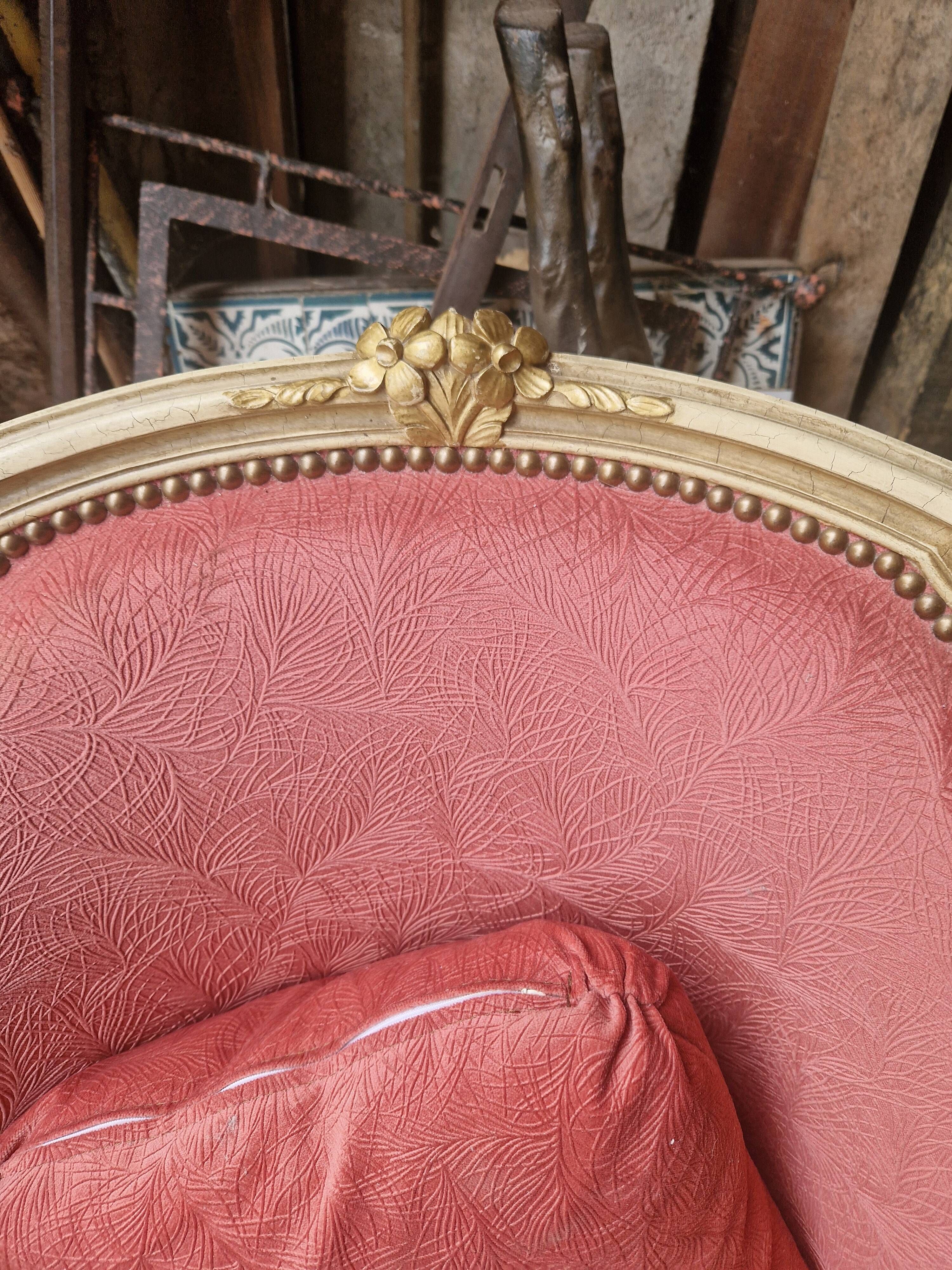 Bergère de style Louis XV