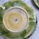 Set 8 slush plates with leaf decoration