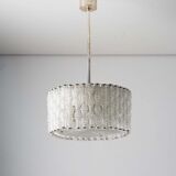 Kaiser Leuchten glass pendant lamp with nickel patina