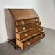 Slant-front desk, chest of drawers, English George III writing desk in oak - 19th century