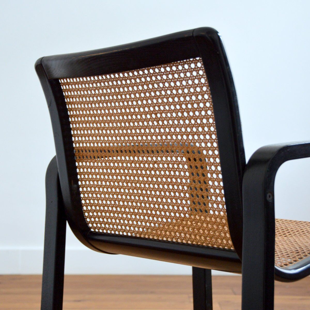 Wooden armchair and canning 60/70s