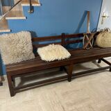 Vintage oak church pew 1940 /1950