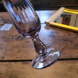 Textured smoked glass soliflore. 1970s