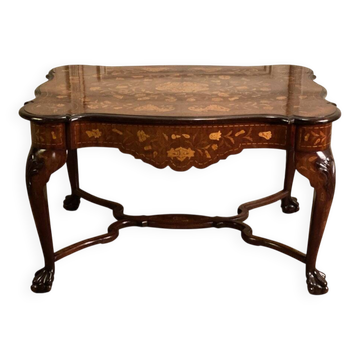 Dutch marquetry table, 19th century
