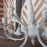 Tassel candle holder chandelier