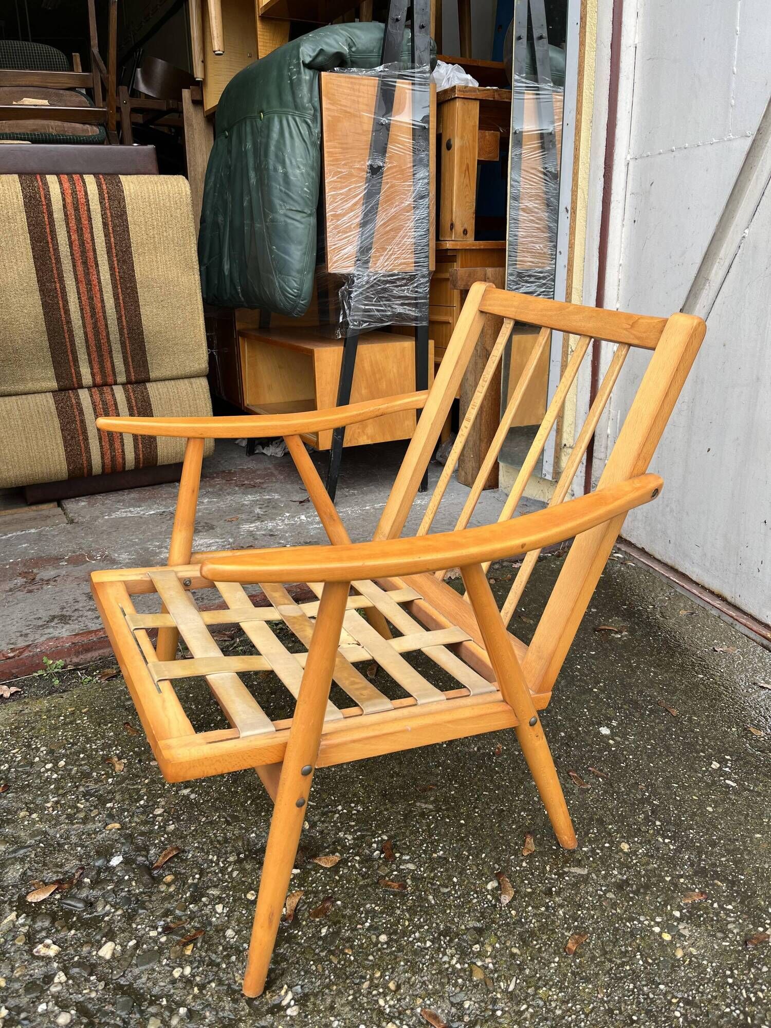 Pair of mid-century armchairs by Novy Domov in original upholstery, Czechoslovakia, 1970s