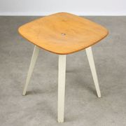 Tabouret en contreplaqué vintage à croisillons par Niko Kralj, 1954