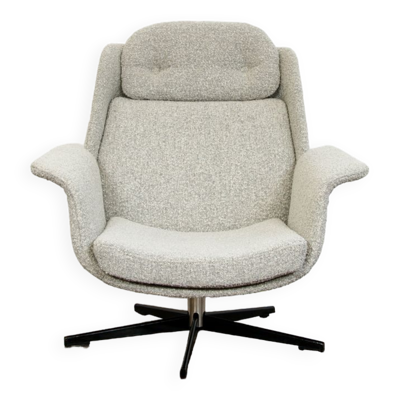 Fauteuil B7041 en Boucle Grise de Zakłady Przemysłu Meblarskiego Radomsko, 1970s