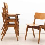 Scandinavian style oak bistro chair