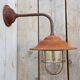 French Rusty Barn Lamp wall light