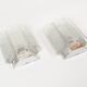 Pair of 'ice glass' wall lamps by Doria Leuchten