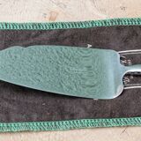 Christofle silver-plated pie server, Malmaison model.