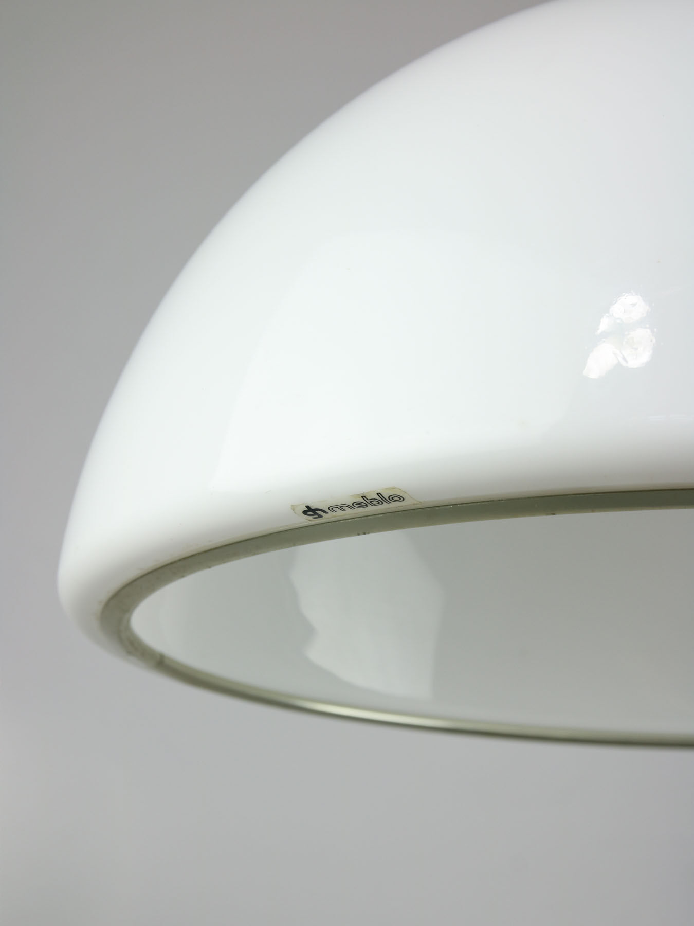 Mid-century Modern White Pendant Lamp from Guzzini, 1960s