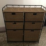 Wicker  chest of drawers
