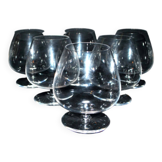 Saint-louis lot de 6 verres à cognac en cristal - ballon dégustation