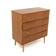 Scandinavian teak chest of drawers, Sweden, 1960